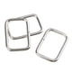 thumbnail image 5 of 20 bolsas para cinturón, hebillas de rectangular, correas, correas, ajustador, hebilla cuadrada para cinturones, arneses y ropa, cinturon 25x16x2.8mm plata Macarena Hebilla cuadrada, 5 of 8