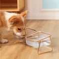 thumbnail image 2 of Cuencos Transparentes Para Gatos Cuencos Para Gatos Suministros De Alimentación Para Mascotas Comida Para Gatos Elevada Cuenco De Agua Boca Inclinada Transparente Cuencos Elevados ANGGREK Otros, 2 of 8