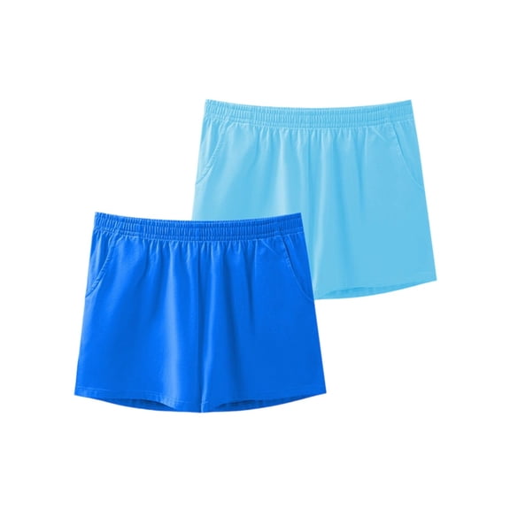 IFNWSV Cotton Boyshort Underwear 2 Pack Mid Rise Breathable Soft Stretch Sport Panties for Women Comfort Multicolor 2XL