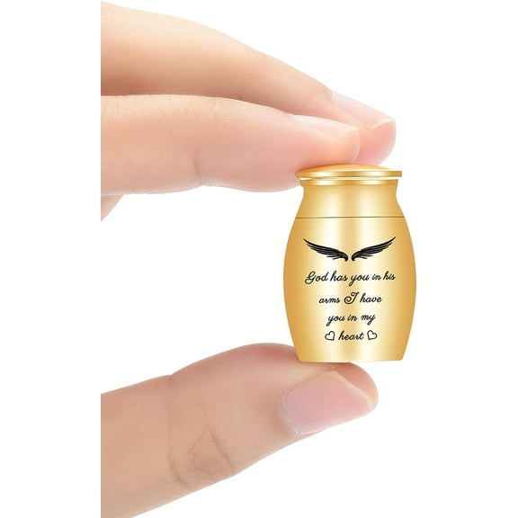 Small Urns Cremation Keepsakes for Ashes- Super Mini Cremation Urns for Human or Pet Ashes Urns Stainless Steel Memorial Ashes Holder