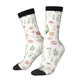 thumbnail image 1 of Balery Wildflower Watercolor 2 Calcetas Largas con Estampado para Hombre y Mujer – Suaves y Transpirables, Talla Única (US 5-11), 1 of 6