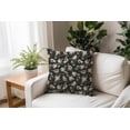 thumbnail image 4 of Vintage Flower Pillow Covers 18x18 Set of 2 Rustic Old Style Cute Small Daisy Floral Black Cream Decorative Throw Pillows Outdoor Farmhouse Bird Pillow Covers, 4 of 6