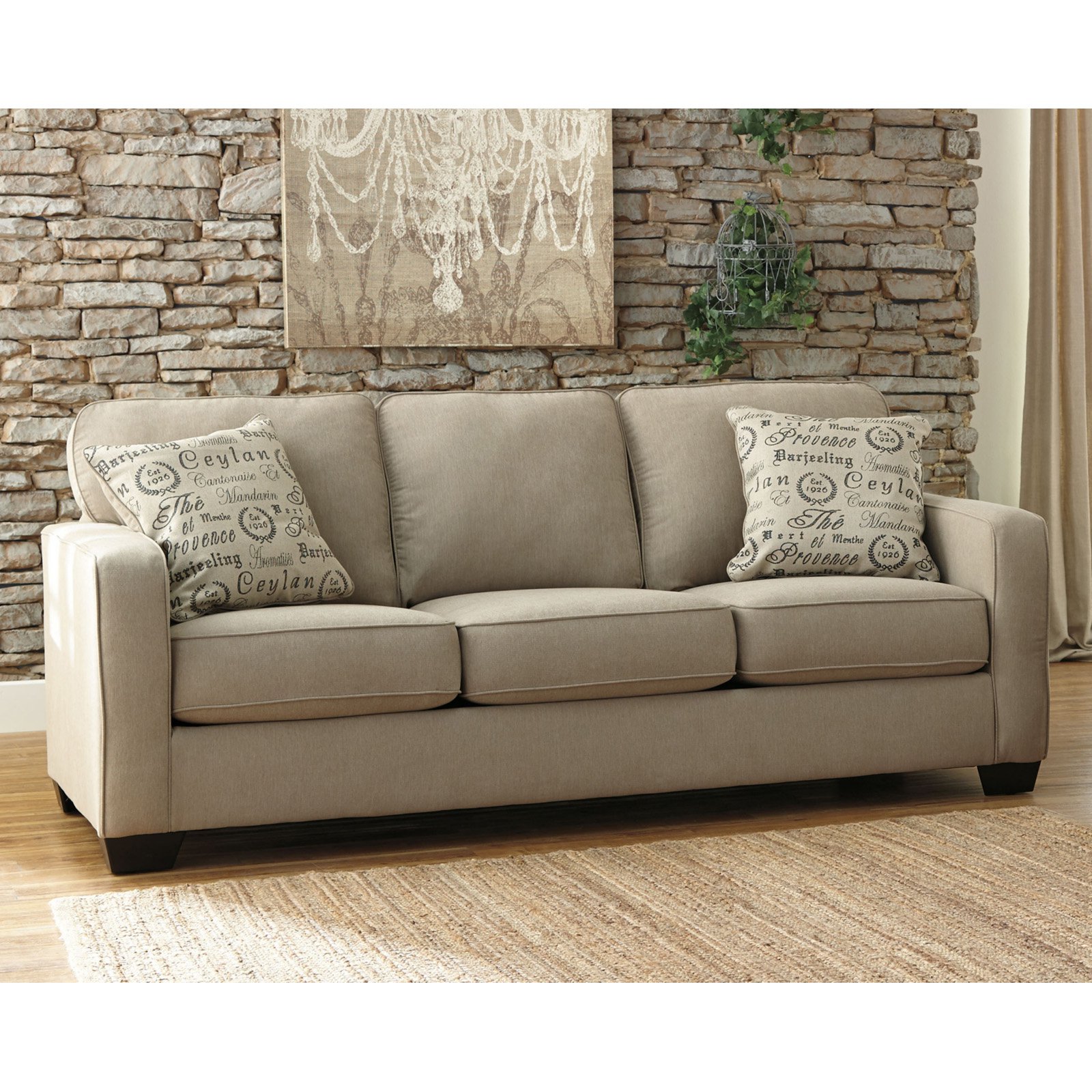 Ashley Alenya Charcoal Sofa Review Baci Living Room