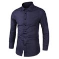 thumbnail image 2 of Chemises pour Hommes, Chemise Formelle à Imprimé Coloré Manches Longues Col Rabattu Blouse Chemise, Chemises Manches Longues pour Hommes, Chemises Manches Longues pour Hommes, 2 of 3