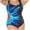 BlueA, variant on Swimsuit One Piece for Women, One Piece Swimwear for Ladies, Womens Print Plus Size with Padded Bra for Full Support Swimsuit