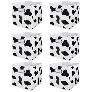 Cow Print Loose Leaf Album Collection Craft Organizers And Storage Cabinet