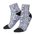 thumbnail image 3 of Salouo Cartoon colorful cute cat Pattern Unisex Middle Tube Socks,Middle-Finger Knee High Socks Over The Calf Tube Stocking Crew Stockings for Women and Men Tube Socks, 3 of 8