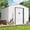 White, variant on SOLAURA 8'x6' Outdoor Metal Storage Shed Garden Tool Storage Shed with Sliding Double Door - Gray