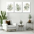 thumbnail image 6 of 3Pcs Framed Watercolor Botanical Wall Art Sage Green Boho Floral Canvas Posters Prints Wildflower Wall Decor Pictures for Living Room Bedroom Bathroom Home Decoration, 6 of 6