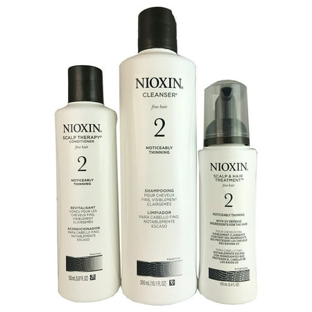 Nioxin Systtem 2 3 Piece Kit For Fine Noticeably Thinning (Best Volumizer For Fine Thin Hair)
