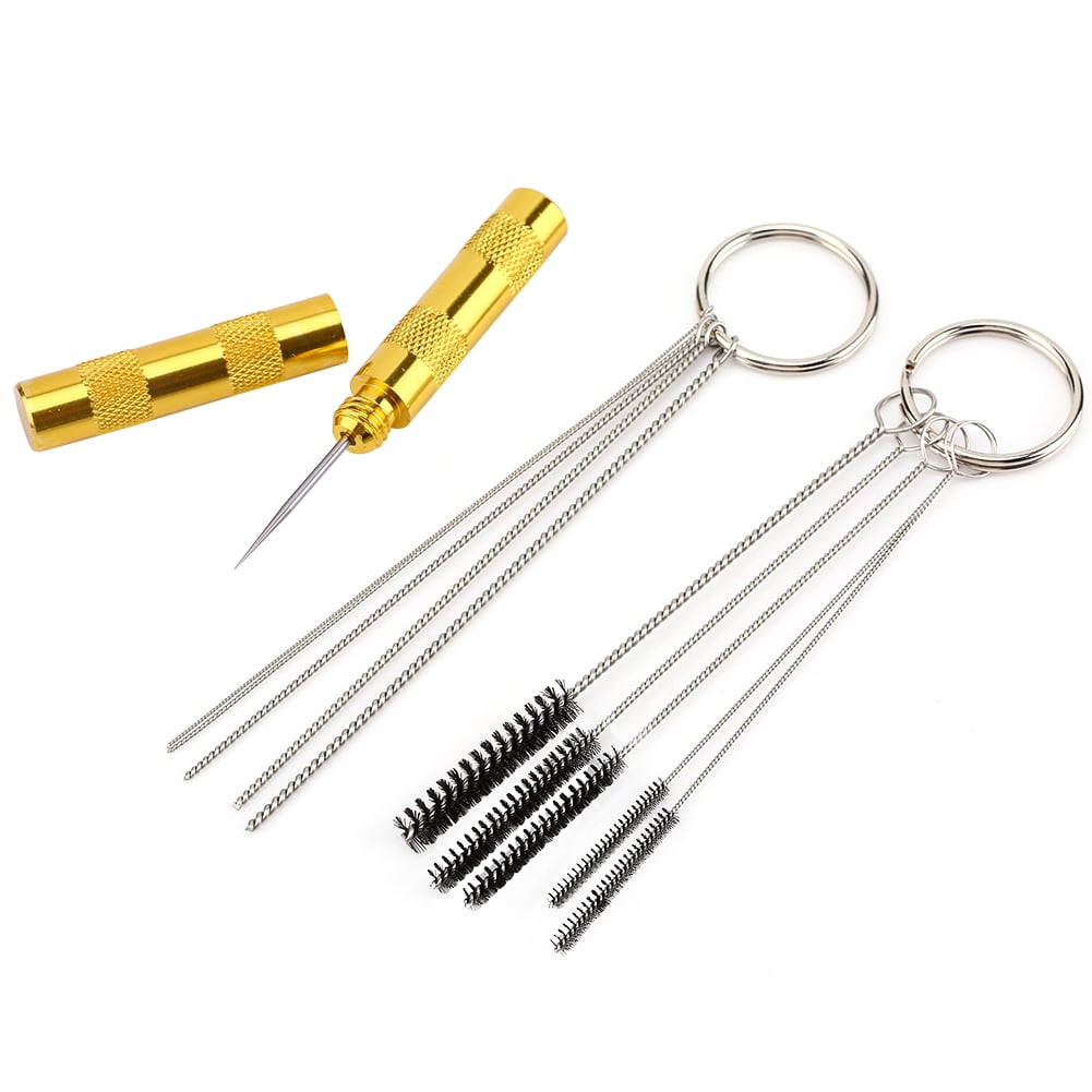 Tebru Airbrush Spray Gun Cleaning Repair Tool Stainless steel Needle