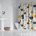 thumbnail image 2 of Pioneer Flower Floral Print Pattern Shower Curtain 84"x72", Bathroom Decorative Shower Curtain Set with 12 Hooks, Waterproof Washable, 2 of 6