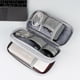 thumbnail image 5 of Bolsa organizadora de cables de viaje, a prueba de golpes, para accesorios electrónicos, datos USB gris, 5 of 8