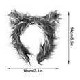 thumbnail image 3 of Werewolf Ears Headband Accessory - Gray Animal Headpiece for Halloween Masquerade Fantasy Events Themed Gatherings, 3 of 6