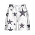 thumbnail image 5 of QUNYINEY Casual Shorts for Women Star Bermuda Elastic Waist Summer with Pockets Loose Drawstring Shorts, 5 of 5