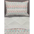 thumbnail image 3 of Boho Comforter & Sham Bedding Set, Pastel Colored Geometrical Shapes Art Print Peruvian Folkloric Retro, 3 pcs Duvet Set Microfiber Filling Quilt, 5 Sizes, Multicolor, by Ambesonne, 3 of 4