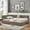 Brown, variant on Queen Size Adjustable Bed Base, Queen Size Upholstered Bed Frame with Thick Fabric, Chenille Fabric Grounded Queen Size Platform Bed with Headboard and Solid Frame-Beige(87''*67''*23.5''), Bed Frames