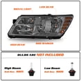 thumbnail image 4 of For 2009-2019 Dodge Journey Halogen Headlight Smoke Amber Corner Headlamps 2PCS, 4 of 14