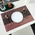 thumbnail image 2 of Mosiee 6 Pcs Crossweave Woven Vinyl Placemats Washable Non Slip Table Mats For Kitchen, 2 of 9