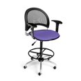 thumbnail image 5 of OFM Moon Series Model 336-V-AA3DK Anti-Microbial/Anti-Bacterial Vinyl Swivel Task Chair with Arms and Drafting Kit, Black, 5 of 7