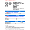 thumbnail image 2 of Rear Brake Pad and Rotor Kit - Compatible with 2003 - 2011 Saab 9-3 2.0L 4-Cylinder - Dynamic Friction, 2 of 2
