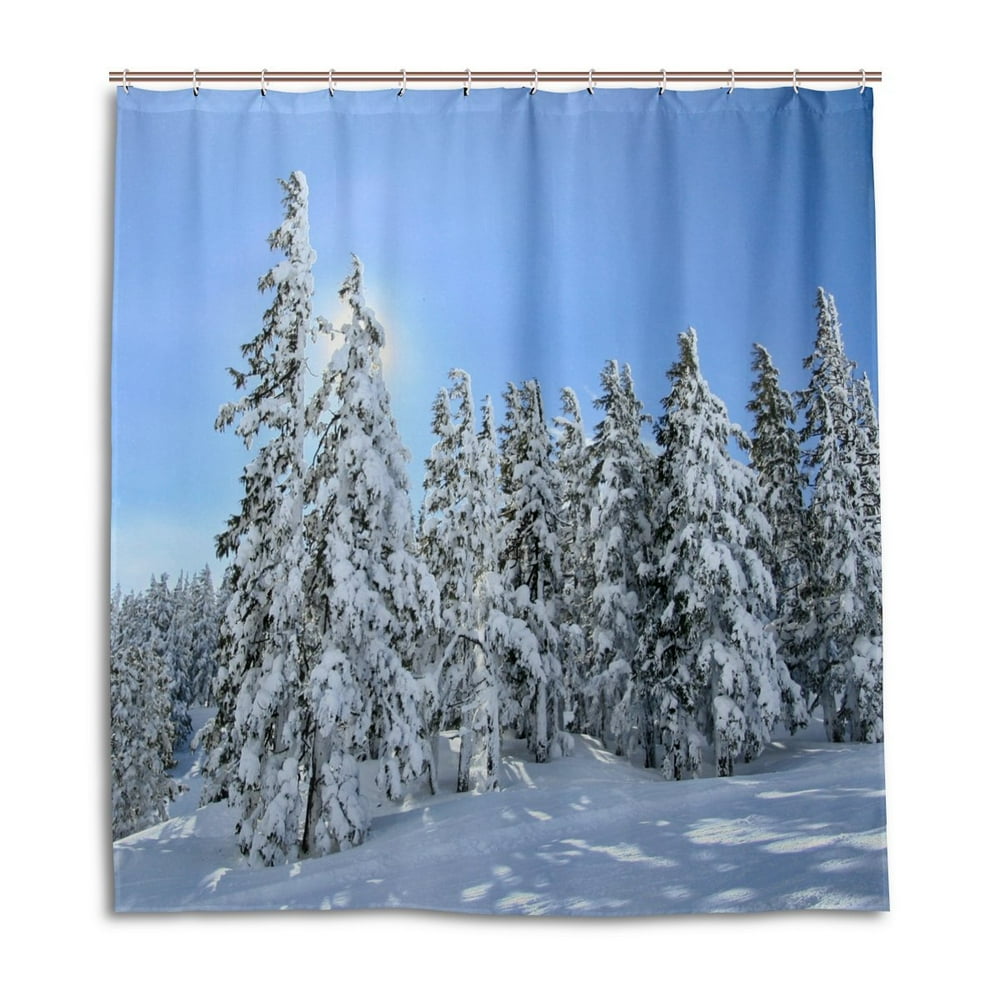 Popcreation Sunlit Winter Ta Arge Shower Curtain