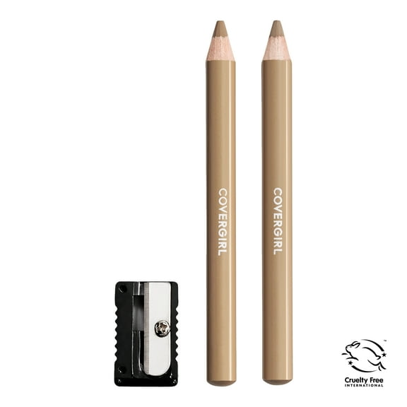 (2-Pack) COVERGIRL Easy Breezy Brow Fill   Define Eyebrow Pencil, 815 Soft Blonde, 0.008 oz, Eye Pencil, Brown Eyebrow Pencil, Blendable Pencil Fill and Defined Brows, Sharpener Included