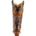 thumbnail image 5 of CORRAL Women's Distressed Eagle Inlay Orange Rhinestone Cowgirl Boot Snip Toe Black 9 M US, 5 of 7