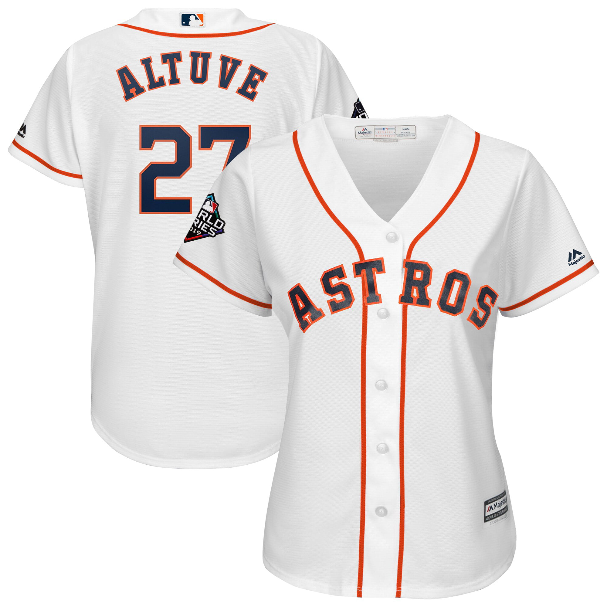 Jose Altuve Houston Astros Majestic Women\'s 2019 World Series Bound Official Cool Base Player ...