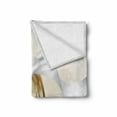 thumbnail image 2 of Wedding Soft Flannel Fleece Throw Blanket, Pair of Wedding Rings with Ribbon Marriage Realistic Celebration Photo, Cozy Plush for Indoor and Outdoor Use, 50" x 60", White and Yellow, by Ambesonne, 2 of 6