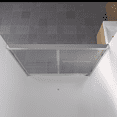 thumbnail image 5 of 56-60"x58" Aluminum Frame Double Sliding Bathtub Screen, Bypass Bathroom Sliding Door with Premium 1/4" (6mm) Clear Tempered Glass, Chrome Hardware Sliding Glass Shower Enclosure,Chrome Finished, 5 of 13