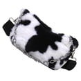thumbnail image 5 of 1 bolso de hombro con estampado de vaca de peluche, bolso cruzado de peluche para mujeres y niñas., 5 of 5