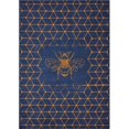 thumbnail image 1 of LR Resources HRMNY81683NOG5272 Modern Medallion Bee Hexagon Rectangle Area Rug - Queen, 1 of 1