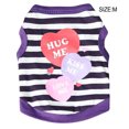 thumbnail image 4 of Methold Ropa Chalecos de verano Beso Rayas Traje Cuello Abrigo elástico Chaqueta Accesorios para perros Chihuahua Cachorro Ropa para mascotas violeta METRO Methold PT003730-03B, 4 of 6