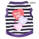 thumbnail image 5 of Billuyoard Ropa Camiseta Chaleco de verano Patrón de beso Estampado de rayas Disfraces Accesorios elásticos para perros Cachorro púrpura M Type3 NO3, 5 of 6