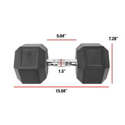 CAP Barbell, 60lb Coated Hex Dumbbell, Single