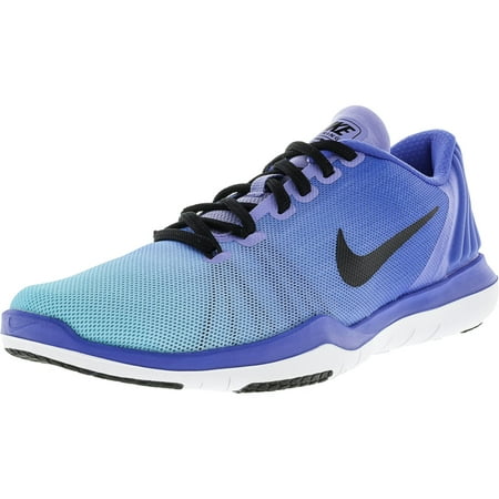 Nike Women's Flex Supreme Tr 5 Fade Medium Blue / Black Still Ankle-High Running Shoe - 7.5M