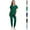 Army Green, variant on pstuiky Women'S Pajama Sets Summer Solid Color Breathable Sleepwear with Pants Leisure Loose Fit Crew Neck Short Sleeve Pajamas Loungewear Sets Woman Army Green S