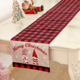 thumbnail image 1 of 1 pieza, bandera de mesa a cuadros negra y roja, decoración de gnomo de Navidad, camino de mesa de anciano sin rostro, servilletas escandinavas Sincero Electrónica, 1 of 5