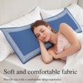 thumbnail image 6 of Blue Geometric Body Pillow Cover 20x54, White Greek Key Design Abstract Modern Art Decorative Pillowcase with Zipper, Microfiber Pillow Protector, Soft Breathable Long Lumbar Pillowcases for Women, 6 of 9