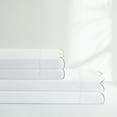 thumbnail image 3 of Lush Decor Coastal Chic Scalloped Edge Cotton Sheet Set 4 Piece Set King Sage - White Sheets - Scallop Trim - Bed Sheets - Coastal Decor, 3 of 9