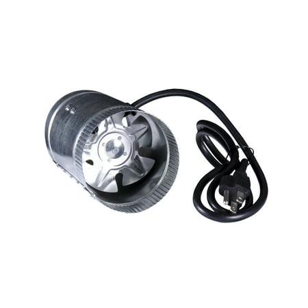 Hydro Crunch 100 CFM 4 in. Inline Duct Booster Fan for Indoor Garden (Best Bathroom Ventilation Fan)