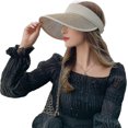 thumbnail image 1 of Sombreros de ala grande para mujer, gorra de playa para el sol, gorra de golf, sombrero plegable, protección UV, 1 of 5