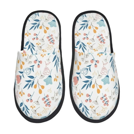 

Slippers for Women/Men - Beautiful Tulips Flowers Soft Plush Warm Slip-on Slippers House Slippers Indoor House Shoes