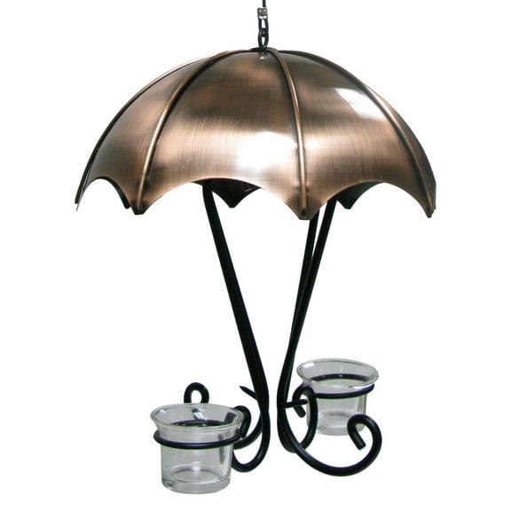 Woodlink Decorative Copper Oriole Bird Feeder with Protective Roof