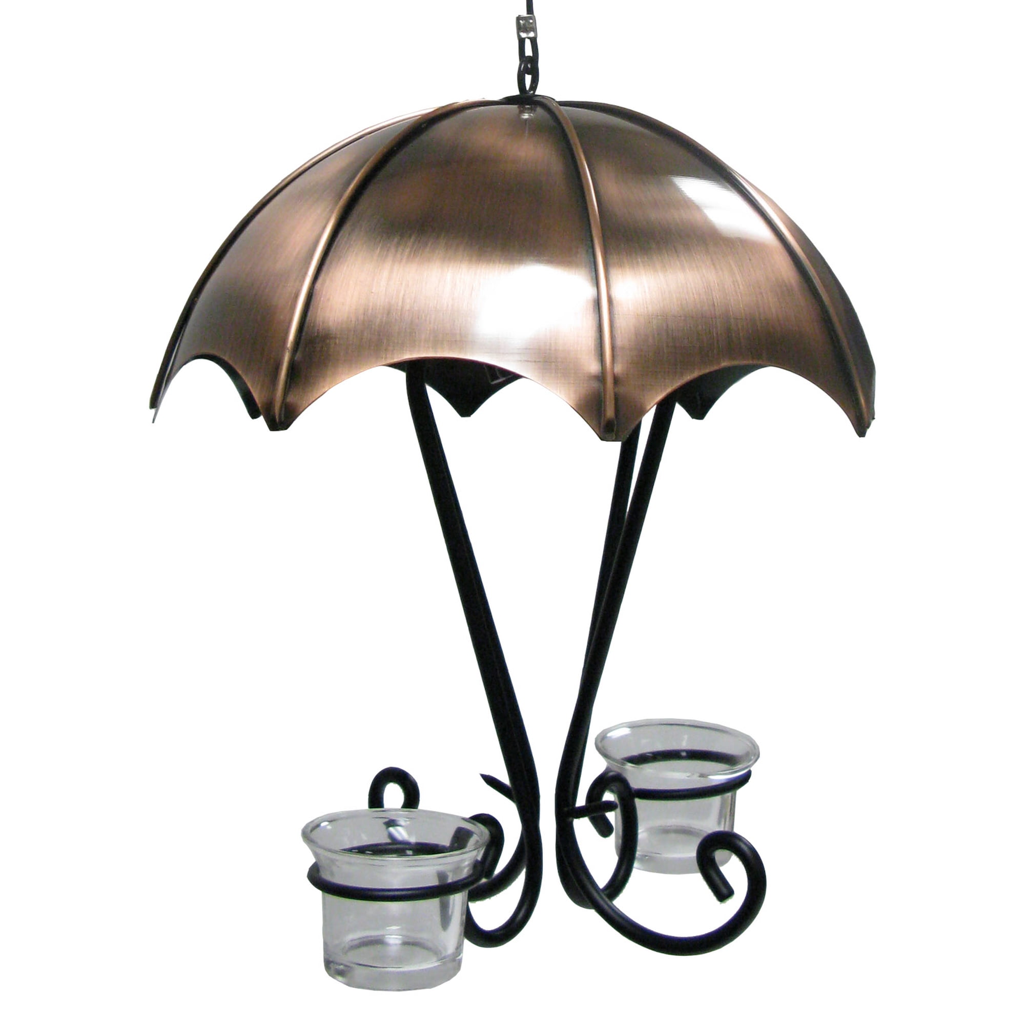 Woodlink Decorative Copper Oriole Bird Feeder with Protective Roof