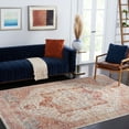 thumbnail image 2 of SAFAVIEH Valencia James Oriental Polyester Area Rug, Ivory/Rust, 8' x 10', 2 of 8