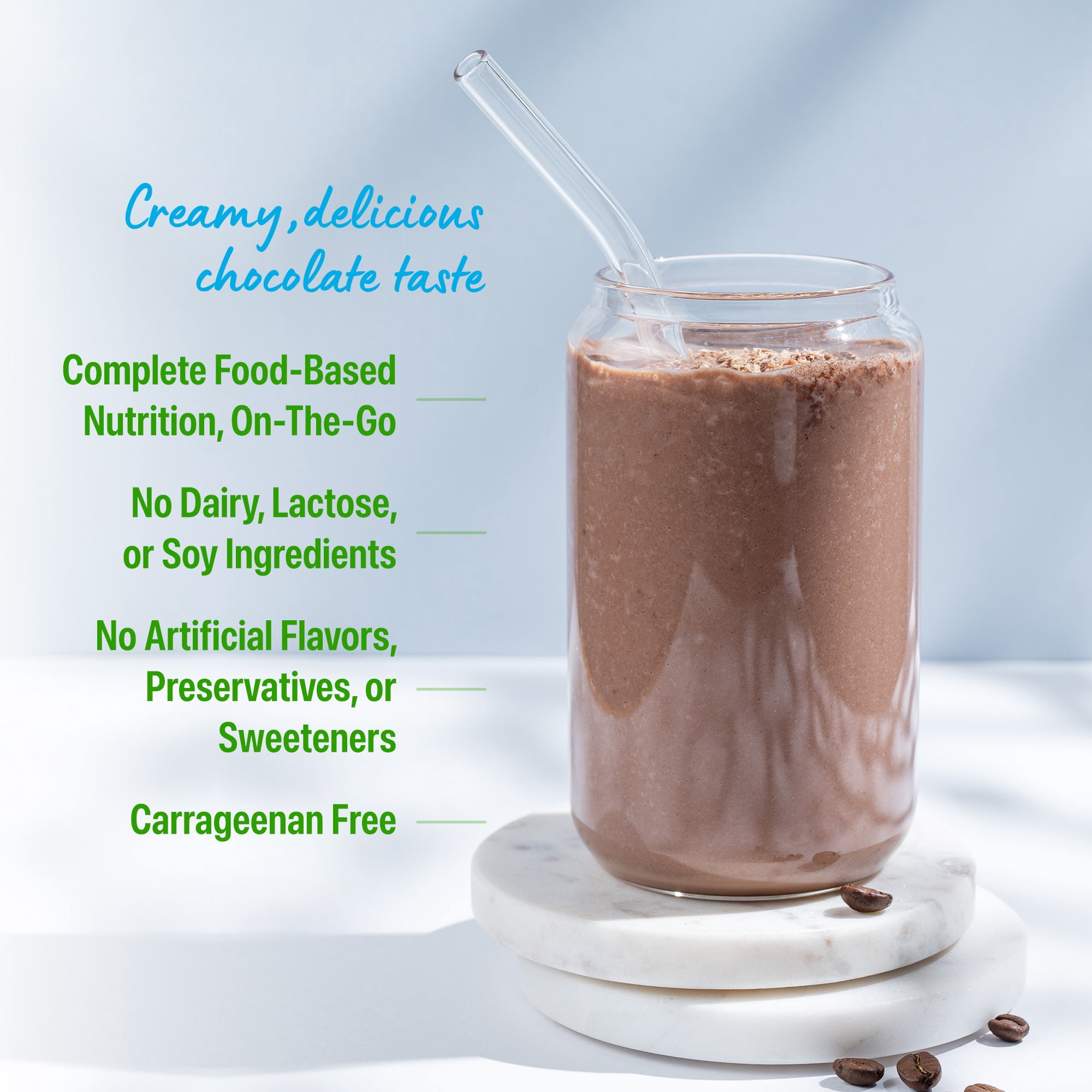 Orgain Organic Vegan Meal Replacement Powder, 20g Plant Based Protein, Chocolate 2.01lb