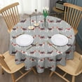 thumbnail image 3 of Animal Beagle Cute Dog Round Tablecloth 60"x60",Wrinkle Wipeable Table Cloth for Kitchen Dining Room Picnic Patio Party, 3 of 6