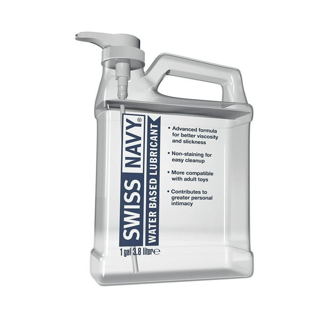 Swiss Navy Lubrifiant Personnel Premium à Base d'Eau, 1 Gallon.